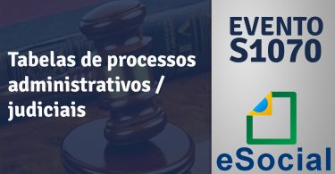 Evento S1070 eSocial